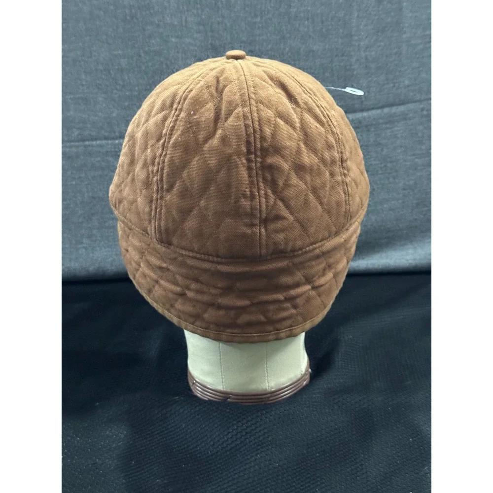 Carhartt Gilliam Cap Men's One Size Brown Cotton Embroidered Logo Ear Flaps Hat